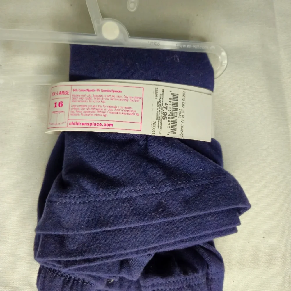 THE CHILDREN'S PLACE GIRLS CARTWHEEL‎ SHORTS 1 PAIR BLUE XXL-16
